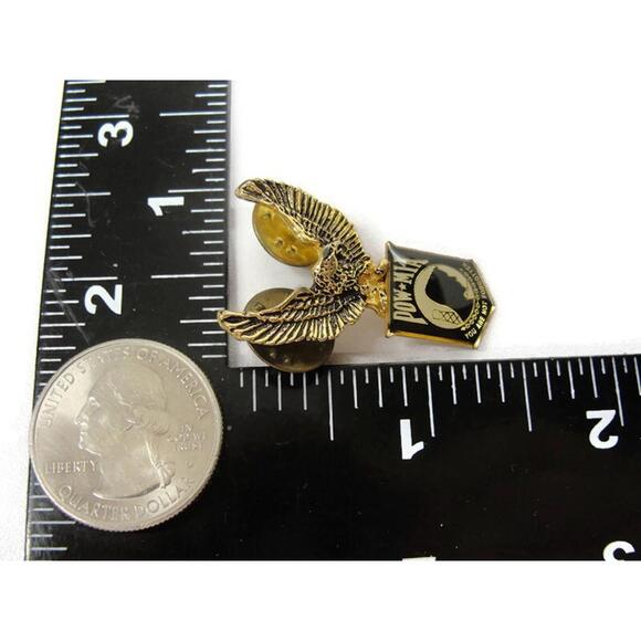 POW-MIA Lapel Pin Vintage Eagle "You Are Not Forgotten" - Picture 6 of 14